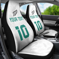 Custom New Zealand Football Car Seat Cover Go All Silver Ferns - Towards World Cup 2026
