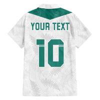 Custom New Zealand Football Family Matching Off Shoulder Short Dress and Hawaiian Shirt Go All Silver Ferns - Towards World Cup 2026