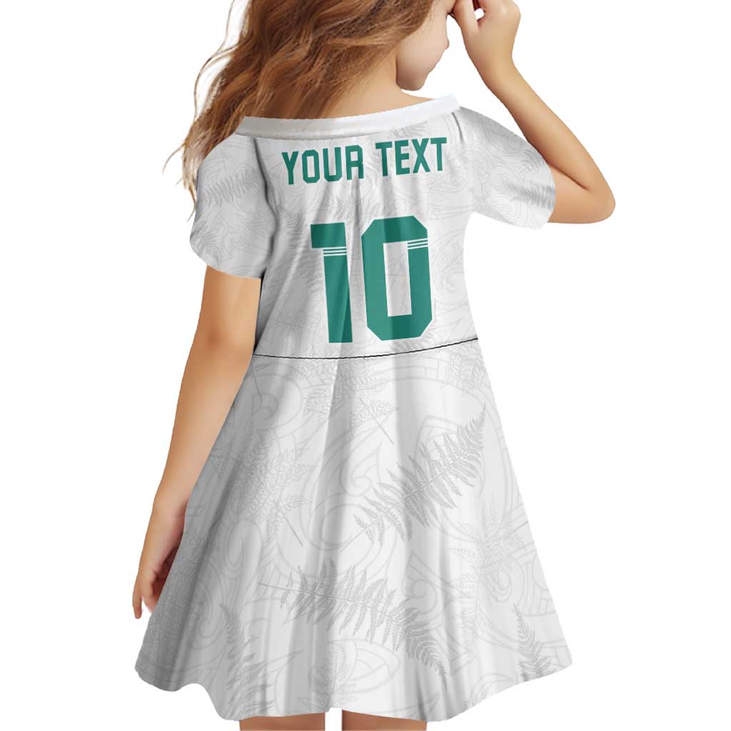 Custom New Zealand Football Family Matching Puletasi and Hawaiian Shirt Go All Silver Ferns - Towards World Cup 2026