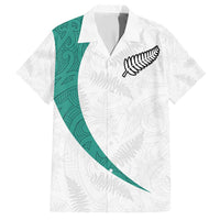 Custom New Zealand Football Family Matching Short Sleeve Bodycon Dress and Hawaiian Shirt Go All Silver Ferns - Towards World Cup 2026