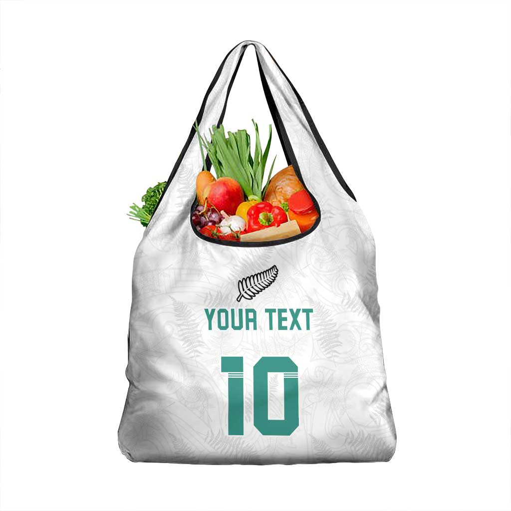 Custom New Zealand Football Grocery Bag Go All Silver Ferns - Towards World Cup 2026