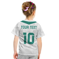 Custom New Zealand Football Kid T Shirt Go All Silver Ferns - Towards World Cup 2026