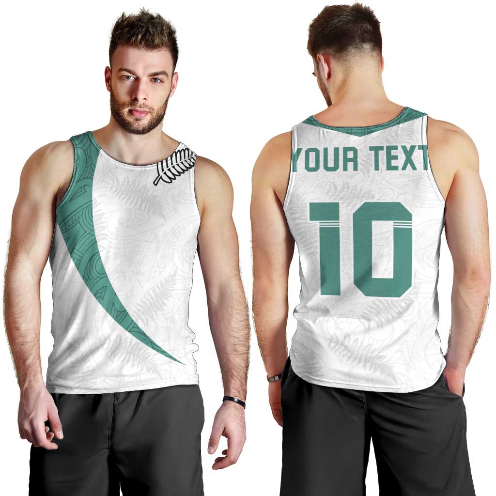 Custom New Zealand Football Men Tank Top Go All Silver Ferns - Towards World Cup 2026