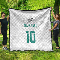 Custom New Zealand Football Quilt Go All Silver Ferns - Towards World Cup 2026