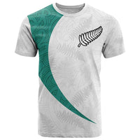 Custom New Zealand Football T Shirt Go All Silver Ferns - Towards World Cup 2026