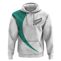 Custom New Zealand Football Zip Hoodie Go All Silver Ferns - Towards World Cup 2026