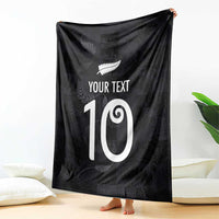 Custom New Zealand Rugby Blanket All Silver Ferns Blacks