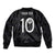 Custom New Zealand Rugby Bomber Jacket All Silver Ferns Blacks