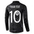 Custom New Zealand Rugby Button Sweatshirt All Silver Ferns Blacks