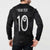 Custom New Zealand Rugby Button Sweatshirt All Silver Ferns Blacks