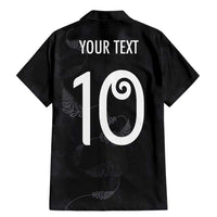 Custom New Zealand Rugby Family Matching Mermaid Dress and Hawaiian Shirt All Silver Ferns Blacks