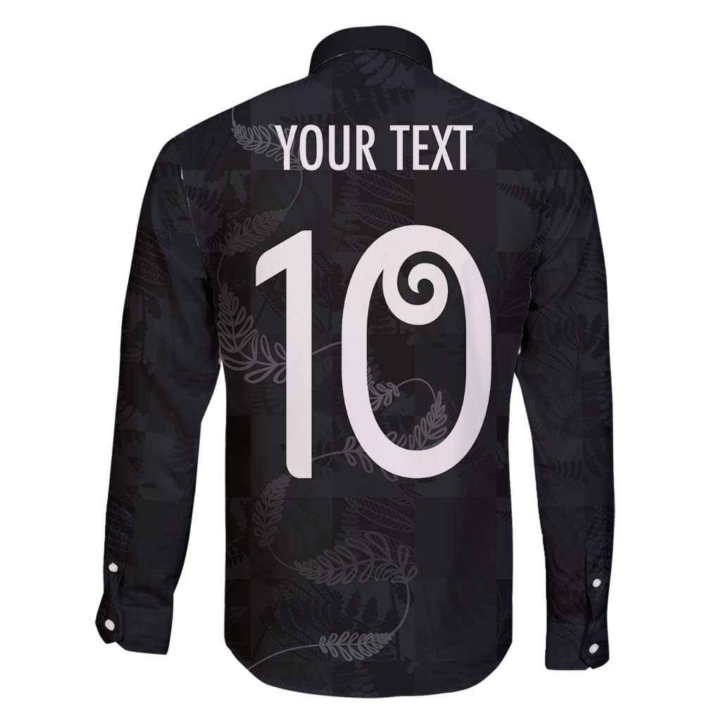 Custom New Zealand Rugby Family Matching Off Shoulder Short Dress and Hawaiian Shirt All Silver Ferns Blacks