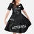 Custom New Zealand Rugby Family Matching Puletasi and Hawaiian Shirt All Silver Ferns Blacks