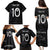 Custom New Zealand Rugby Family Matching Puletasi and Hawaiian Shirt All Silver Ferns Blacks