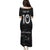 Custom New Zealand Rugby Family Matching Puletasi and Hawaiian Shirt All Silver Ferns Blacks