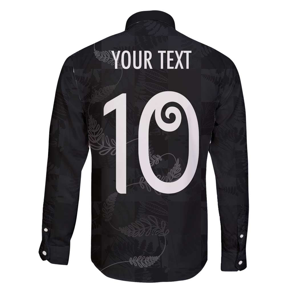 Custom New Zealand Rugby Family Matching Short Sleeve Bodycon Dress and Hawaiian Shirt All Silver Ferns Blacks