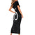 Custom New Zealand Rugby Family Matching Short Sleeve Bodycon Dress and Hawaiian Shirt All Silver Ferns Blacks