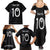 Custom New Zealand Rugby Family Matching Summer Maxi Dress and Hawaiian Shirt All Silver Ferns Blacks