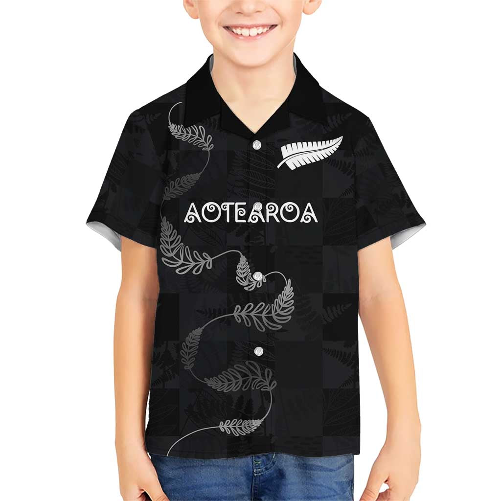 Custom New Zealand Rugby Hawaiian Shirt All Silver Ferns Blacks