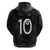 Custom New Zealand Rugby Hoodie All Silver Ferns Blacks