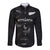 Custom New Zealand Rugby Long Sleeve Button Shirt All Silver Ferns Blacks