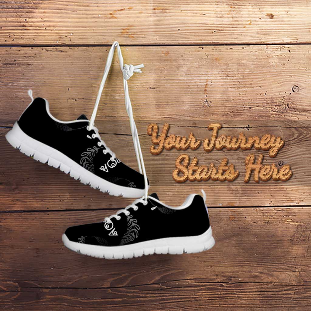 Custom New Zealand Rugby Sneakers All Silver Ferns Blacks