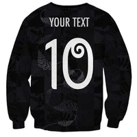Custom New Zealand Rugby Sweatshirt All Silver Ferns Blacks