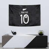 Custom New Zealand Rugby Tapestry All Silver Ferns Blacks