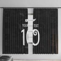 Custom New Zealand Rugby Window Curtain All Silver Ferns Blacks