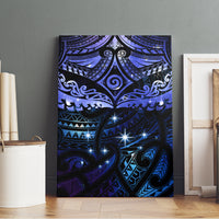 New Zealand Matariki Canvas Wall Art Maori Pattern and Matariki Sky Night