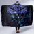 New Zealand Matariki Hooded Blanket Maori Pattern and Matariki Sky Night