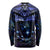 New Zealand Matariki Long Sleeve Shirt Maori Pattern and Matariki Sky Night