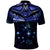 New Zealand Matariki Polo Shirt Maori Pattern and Matariki Sky Night