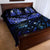 New Zealand Matariki Quilt Bed Set Maori Pattern and Matariki Sky Night