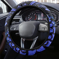 New Zealand Matariki Steering Wheel Cover Maori Pattern and Matariki Sky Night