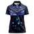 New Zealand Matariki Women Polo Shirt Maori Pattern and Matariki Sky Night