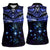 New Zealand Matariki Women Sleeveless Polo Shirt Maori Pattern and Matariki Sky Night