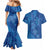 Hawaiian Turtles and Polynesian Art Tattoo Couples Matching Mermaid Dress and Hawaiian Shirt Ocean Abyss
