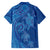 Hawaiian Turtles and Polynesian Art Tattoo Family Matching Off Shoulder Short Dress and Hawaiian Shirt Ocean Abyss