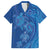 Hawaiian Turtles and Polynesian Art Tattoo Family Matching Short Sleeve Bodycon Dress and Hawaiian Shirt Ocean Abyss