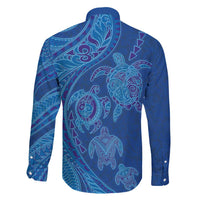 Hawaiian Turtles and Polynesian Art Tattoo Family Matching Summer Maxi Dress and Hawaiian Shirt Ocean Abyss