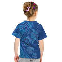 Hawaiian Turtles and Polynesian Art Tattoo Kid T Shirt Ocean Abyss