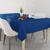 Hawaiian Turtles and Polynesian Art Tattoo Tablecloth Ocean Abyss