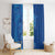 Hawaiian Turtles and Polynesian Art Tattoo Window Curtain Ocean Abyss