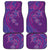 Hawaiian Turtles and Polynesian Art Tattoo Car Mats Dusky Violet