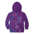 Hawaiian Turtles and Polynesian Art Tattoo Kid Hoodie Dusky Violet