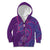 Hawaiian Turtles and Polynesian Art Tattoo Kid Hoodie Dusky Violet