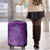 Hawaiian Turtles and Polynesian Art Tattoo Luggage Cover Dusky Violet