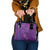 Hawaiian Turtles and Polynesian Art Tattoo Shoulder Handbag Dusky Violet
