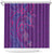 Hawaiian Turtles and Polynesian Art Tattoo Shower Curtain Dusky Violet